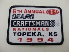1994 NHRA Sears Craftsman Nationals Topeka Drag Racing Motorsport Related Patch