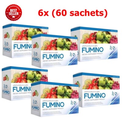 6x Fumino S2S Fiber Detox Weight Powder Cleansing Belly Burn Natural Beverage
