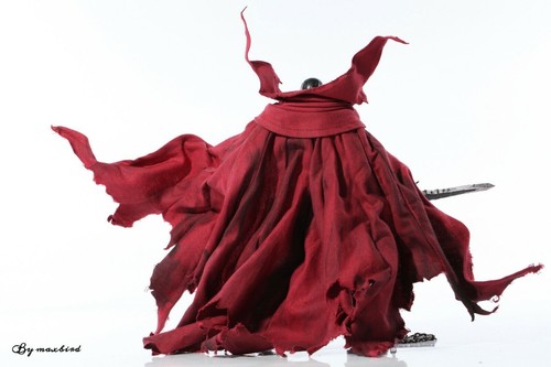 1/12 Scale Rode Custom Deluxe Red Wired Cape for Mcfarlane Spawn only Cloak - Picture 4 of 6