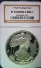 1995-P American Silver Eagle - NGC PF69 Ultra Cameo - Beautiful Proof Coin!!