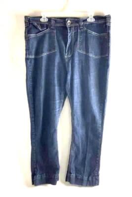 Revolt Jeans Damen Größe 18 Dunkle Waschung Gerades Bein - Beschädigt Zipper