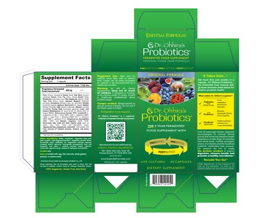 Essential Formulas Dr Ohhira's Original Probiotics - 60 capsules