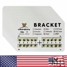 10 Dental Orthodontic Metal Brackets Braces Mini Roth 022Slot 3Hooks ARCZ