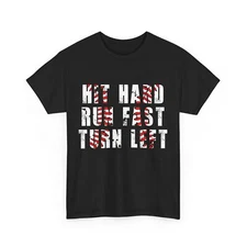 Baseball Shirt, Hit Hard Run Fast Turn Left Baseball Shirt, Sports Shirt 