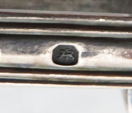 1824 LONDON STERLING SILVER KINGS PATTERN 9 3/4 ASPARAGUS TONGS - Picture 6 of 6
