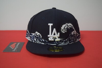 MLB New Era LA Dodgers Wave Fitted Hat 59Fifty ULTRA RARE not The 