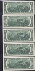 11 Consecutive Serial Numbers US $2 Dollar Bills 2003 UNC Very Cool/Cool — photo 4