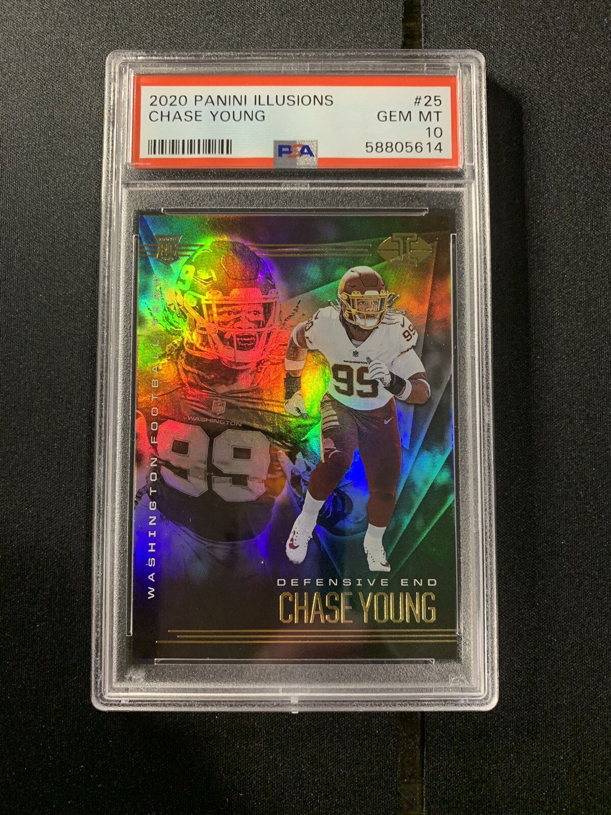 2020 Panini Illusions Retail #25 Chase Young Redskins RC Rookie PSA 10 GEM MINT