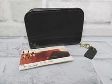 Vintage Coach Black Leather Small Zip Around Wallet - Pre-Owned - EVC