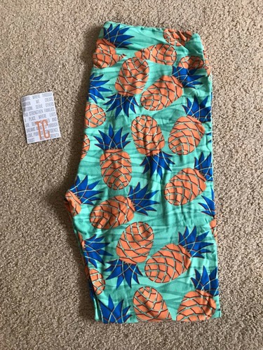 NEW Lularoe Leggings TC Teal PIneapple 