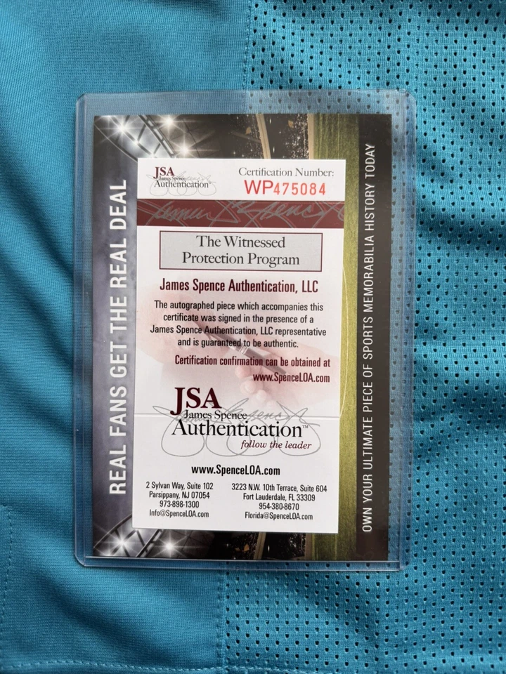 Camiseta Greg Olsen firmada por la NFL y autenticada por la JSA Foto 4 de 4