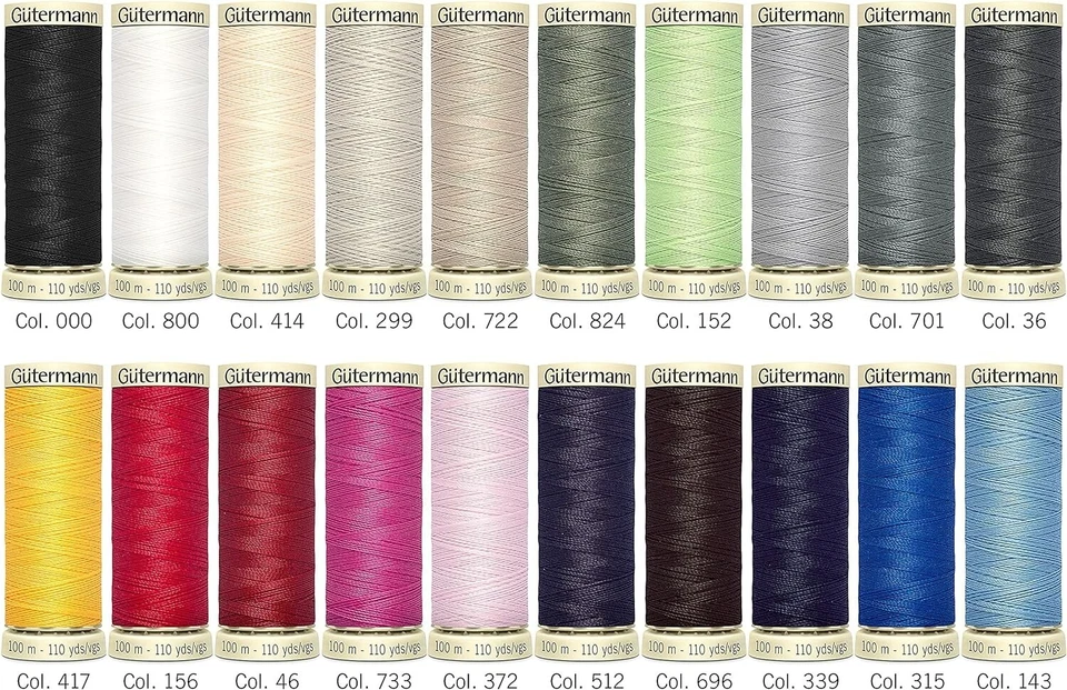 Gutermann Thread Set: Sew-All: 100m: Pack of 20, Assorted - Image 3 of 4