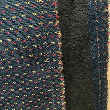 Heavy Upholstery Fabric Blue Red White Green 3.25 Yards 57 Inch