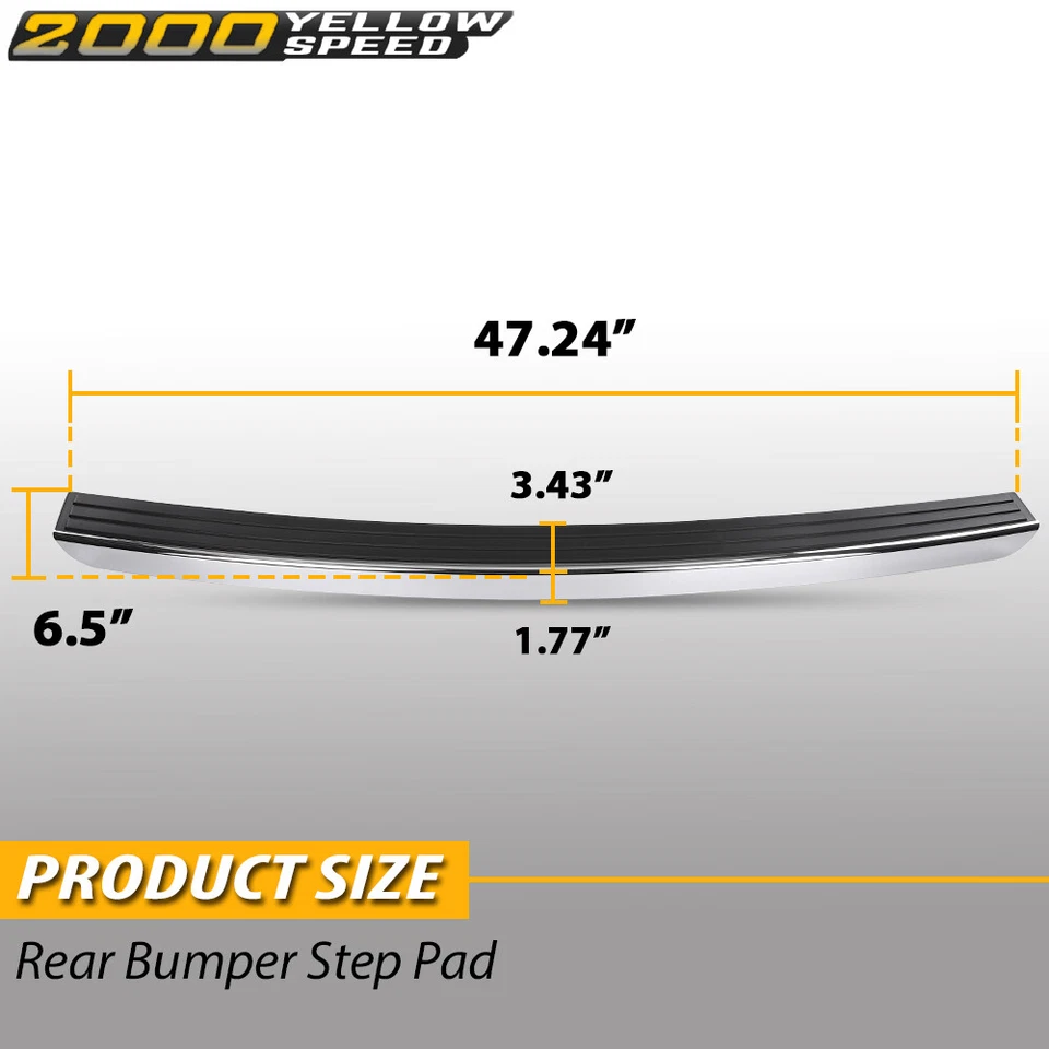 Bumper Face Bar Trim Molding Step Pad Rear For Jeep Patriot CH1144101 68091514AA - Изображение 3 из 4