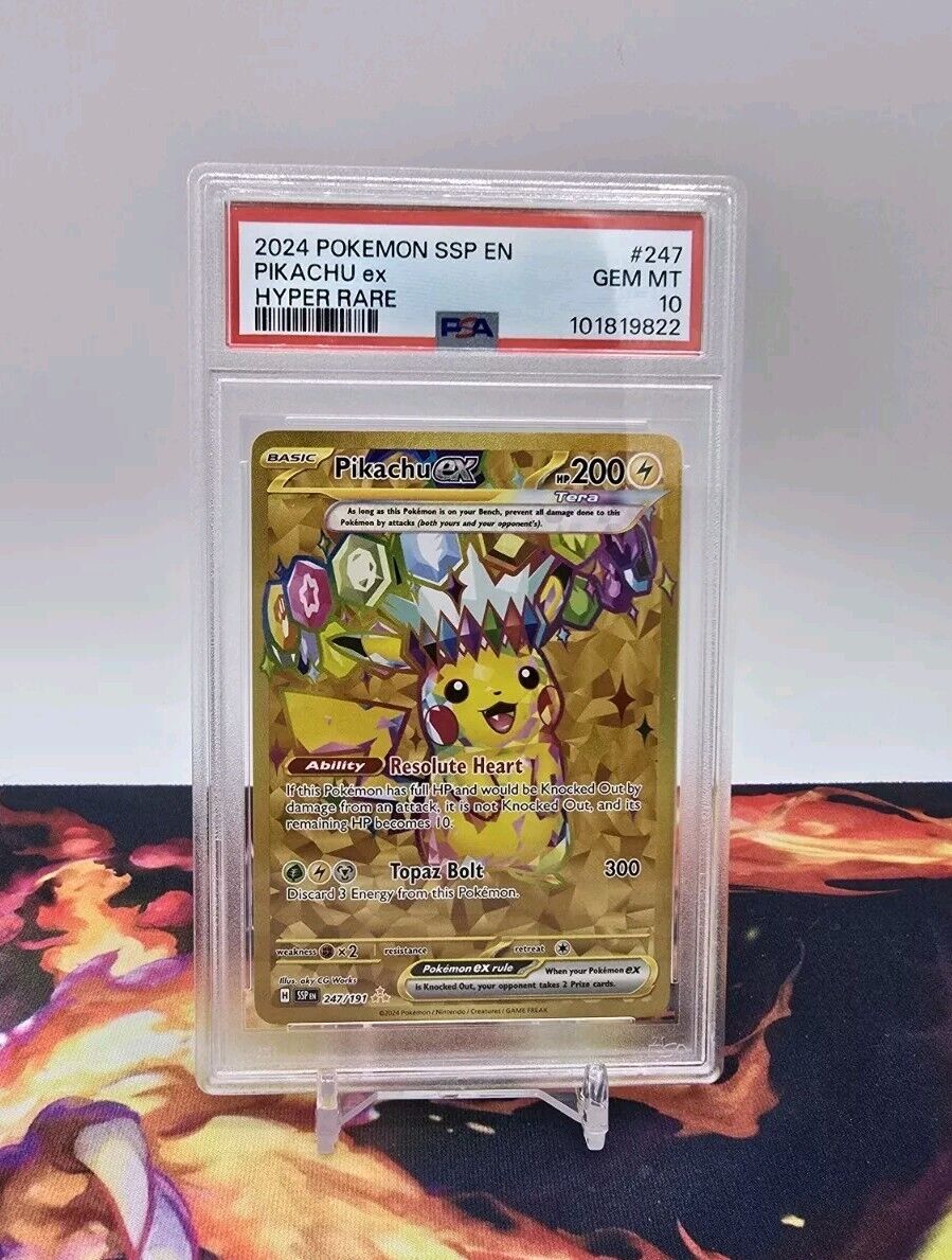 Pikachu ex 247/191 Sv08: Surging Sparks Holo-PSA 10 | eBay Pikachu ex 247/191 Sv08: Surging Sparks Holo-PSA 10 | eBay