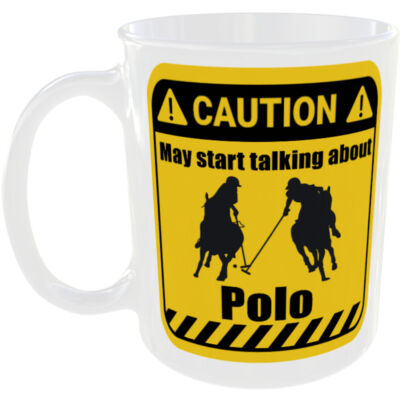 POLO TASSE LUSTIG VORSICHT GESCHENK KAFFEE TEE TASSE SPRECHENDE PFERDE SCHLÄGEL HELME SHIRTS