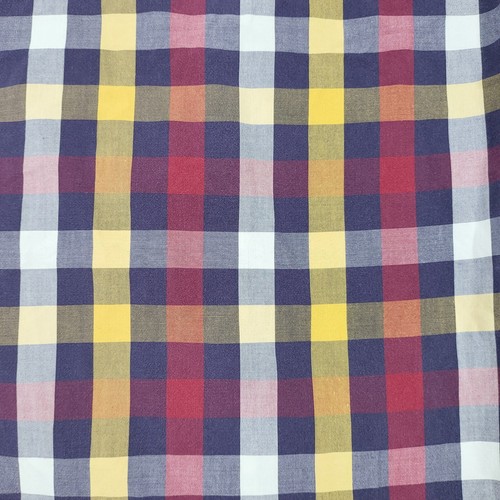 Jack Spade Shirt Mens Large Red Yellow Plaid Cotton Long Sleeve Button-Up Flaws - Picture 4 of 19