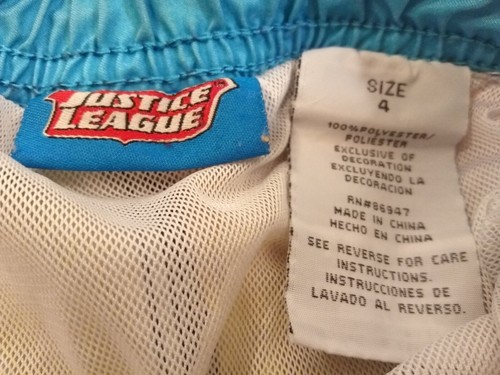 Boy's Justice League Swimwear/ Trunks DC Comics Batman, Superman, Flash Size: 4 - Picture 10 of 13