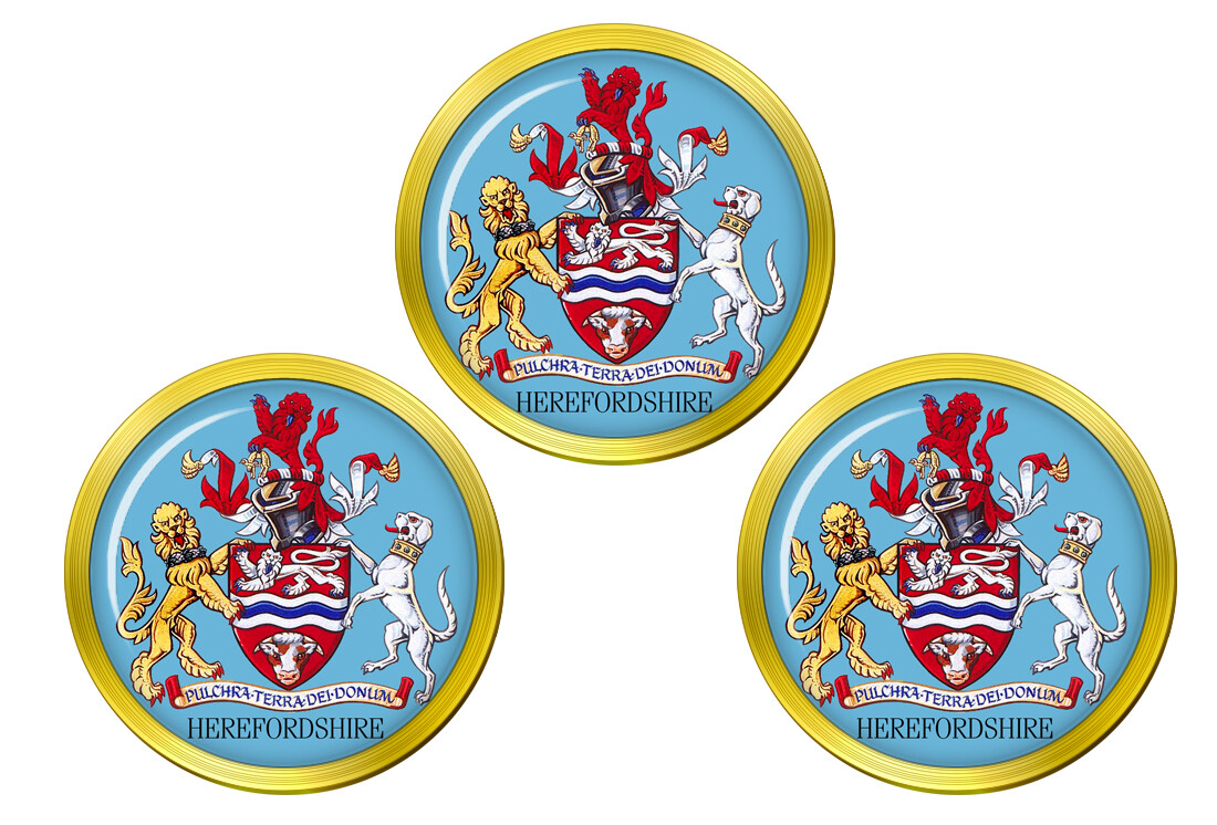 Herefordshire (England) Golf Ball Markers