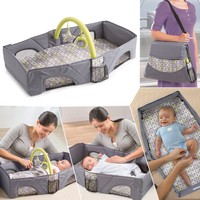 Portable Foldable Infant Baby Travel Cot Sleeping Bed Crib Bassinet Light Weight Portable Foldable Infant Baby Travel Cot Sleeping Bed Crib Bassinet Light Weight