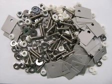 Set of 50 pcs TO-220 Insulator/Mounting Kits STAINLESS STEEL Rubberized Silicone