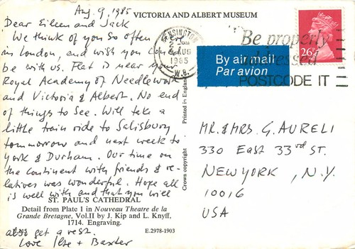 Victois & Albert Museum St. Paul's Cathedral detail from Plate 1 RPPC Postcard - Picture 2 of 2
