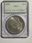 1887 P Morgan Dollar PCGS MS63 UNCIRCULATED BETTER DATE $1 Coin