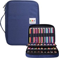 Pencil Case for Adults 220 Slots Colored Pencils Gel Pen Organizer Bag with Z.