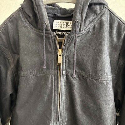 Supreme x MM6 Maison Margiela Foil Hooded Work Jacket Black | eBay Supreme x MM6 Maison Margiela Foil Hooded Work Jacket Black | eBay