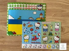 2006 Hello Kitty Stickers & Coloring Sheet Reusable Activity Pack Sanrio Vintage