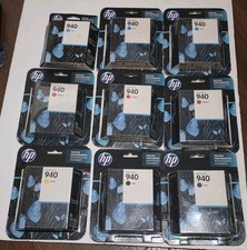 Lot of 9 HP 940 Genuine Inkjet Ink Cartridges Magenta/Cyan/Yellow/Black NEW