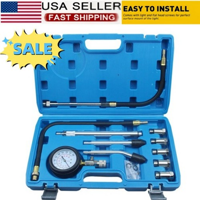 #ad Dual Gauge Cylinder Leak Down Tester Engine Compression Pressure Gauge Kit300PSI $62.89