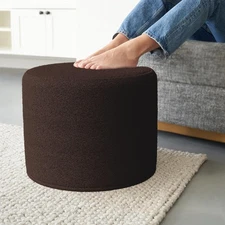 Beautiful Boucle Pouf Ottoman and Foot Rest - Elevate Your Living Room Decor ...