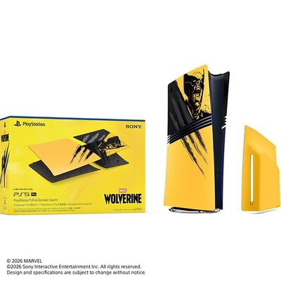 PlayStation 5 Pro Console Cover Marvel's Wolverine Battle Yellow Ver.