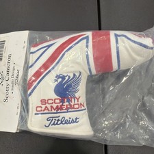 Rare Scotty Cameron 2014 British Flag White Union Jack UK Flag Putter Headcover