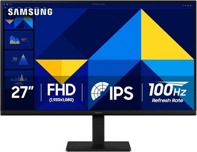Samsung LS27D30DGANXZA 27'' S30GD Essential IPS Display FHD Monitor, Black