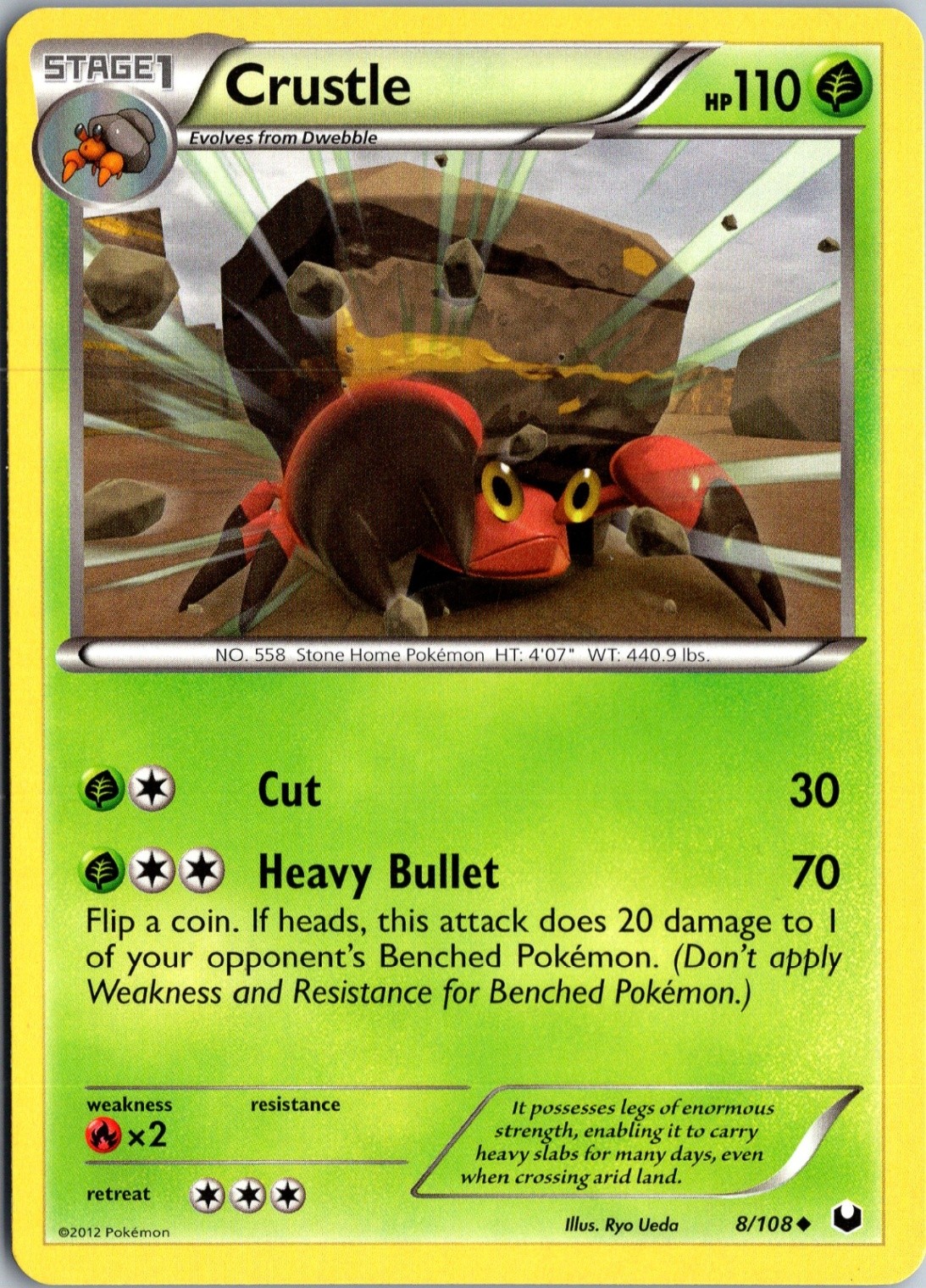 Crustle - Dark Explorers #8/108 Uncommon LP+