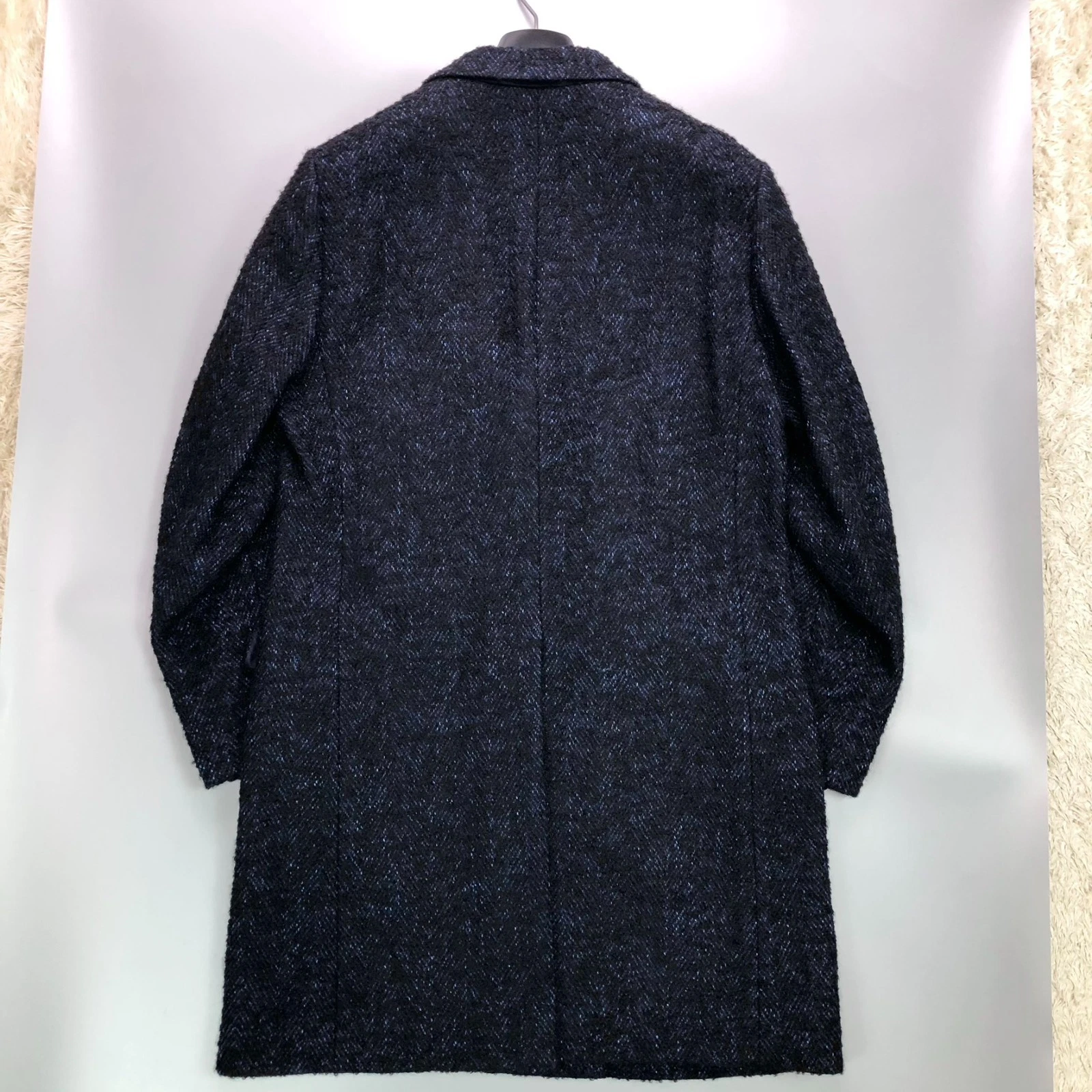 MACKINTOSH PHILOSOPHY Chester Coat Size 40 Wool Blend Navy Made in Japan image 11