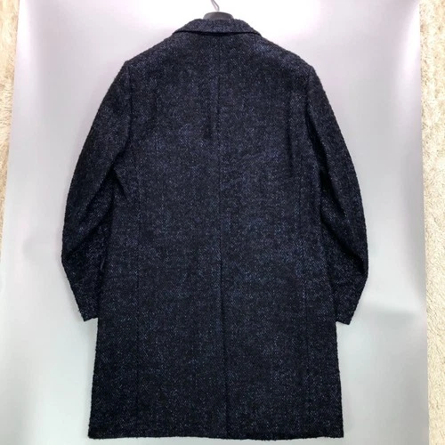 MACKINTOSH PHILOSOPHY Chester Coat Size 40 Wool Blend Navy Made in Japan image 11