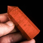 56g 67mm Red Jasper Tower Point Natural Crystal Wand Veined Healing Stone Chakra