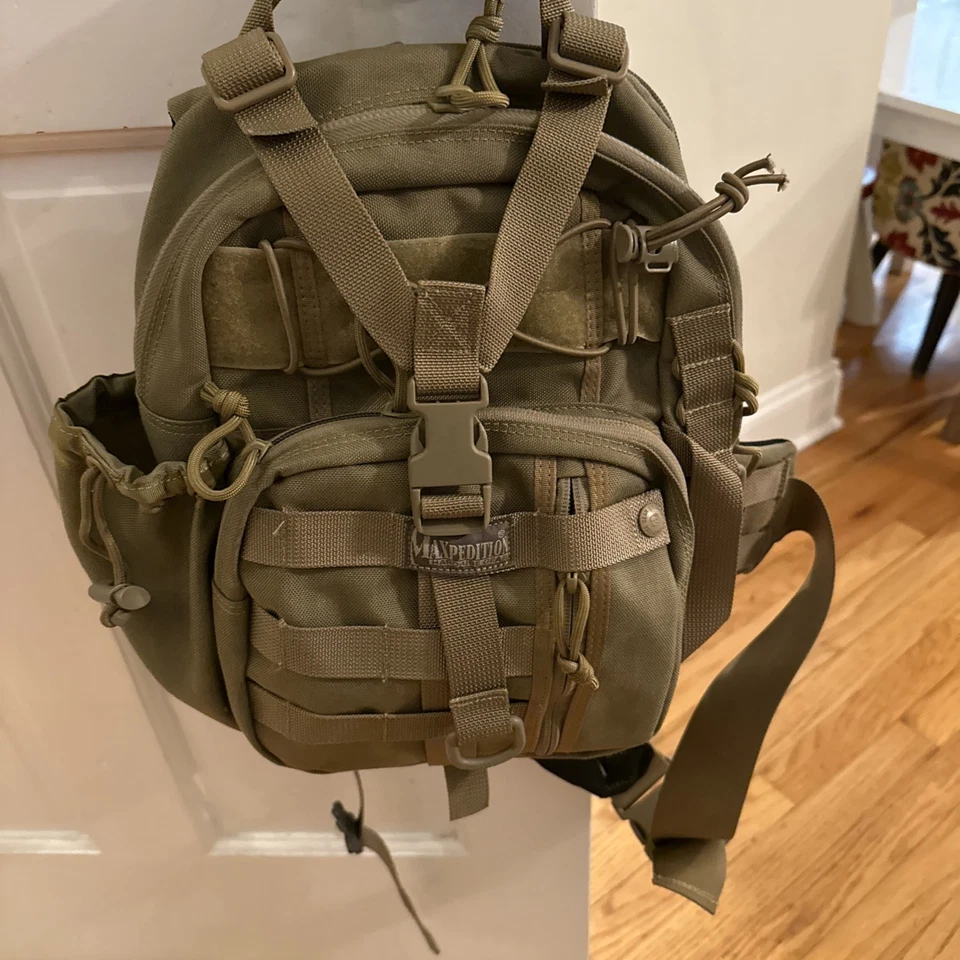 Maxpedition Sitka Gearslinger Khaki Sling Pack - Never Worn Like New - Image 3 of 4