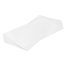 ABS Plastic Sheet 24 Inch x 12 Inch x 0.08 Inch ABS Styrene Sheets White 6 Pcs
