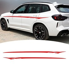 Car Body Side Door Stickers BI010 Universal Vinyl DIY Modified Sports Red