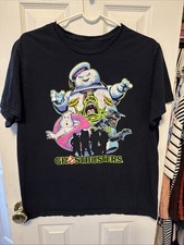 Ghostbusters Shirt Stay Puft Marshmallow Man Men s Black Tee Size Medium