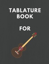 Tablature Book For: Guitar, Tab Book, Nice Cover,150pages,"8.5x11"in, Soft Cover
