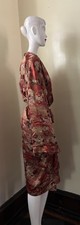 Vintage FY2 100 Silk Sleepwear Robe Gown Size L/XL Gorgeous Pockets