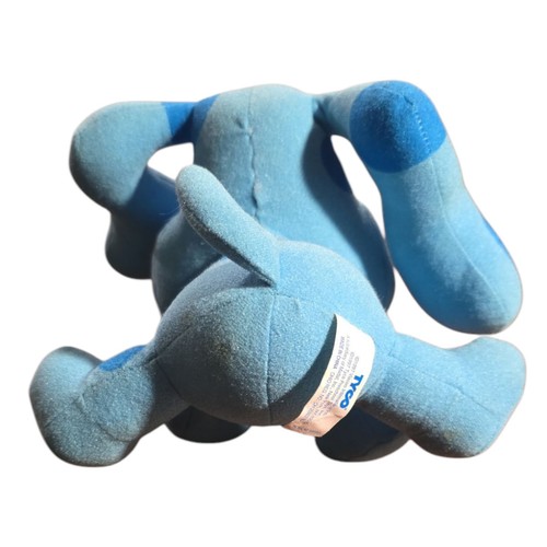 Vintage Blue’s Clues 8" Plush Toy 1997 Tyco Pose A Blue Stuffed Animal Nick Jr - Picture 2 of 2