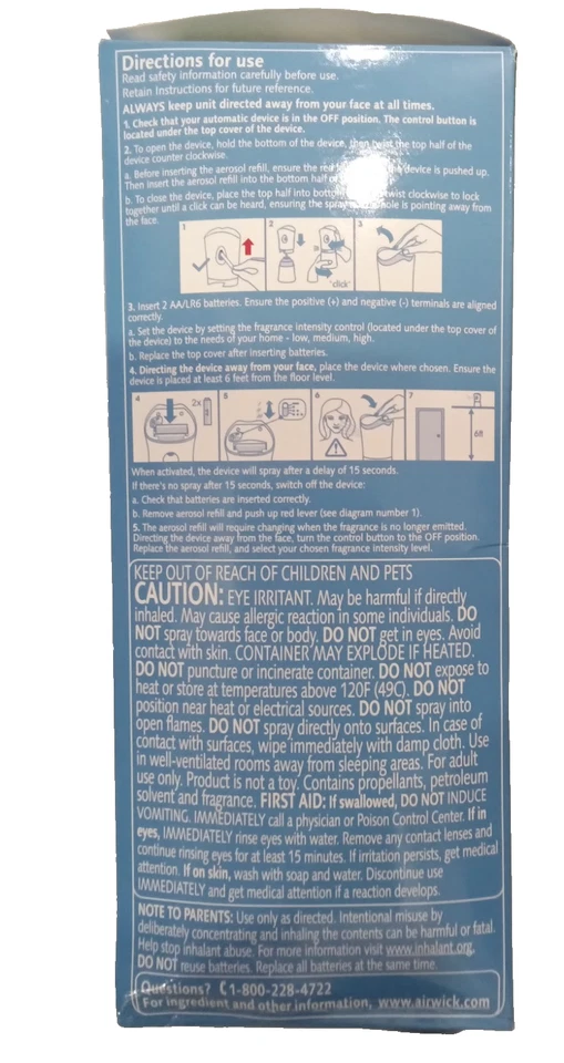 KIT DE INICIO DE ACURRUCARSE DE LINO FRESCO AIR WICK FRESHMATIC ambientador automático Foto 2 de 4
