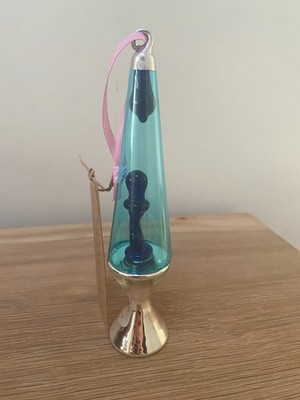 Lavalampe Weihnachtsbaum Glas Hängedeko, 16 cm