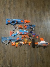 Nerf Lot - 13 Guns, Darts, Clips Accessories - Fortnite , Elite, Zombie